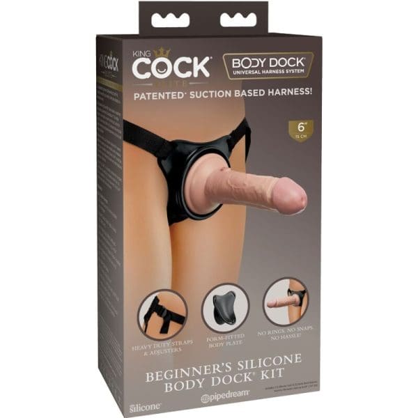 KING COCK - ELITE ADJUSTABLE HARNESS WITH DILDO 15.2 CM FOR BEGINNERS 11